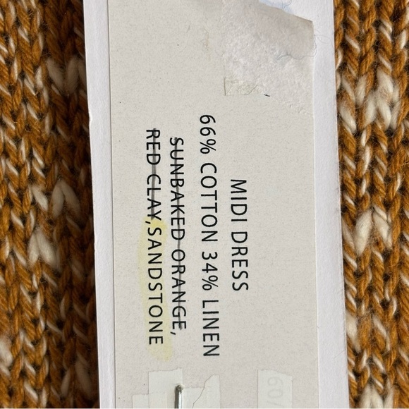 525 America Sz M (estimated) Sleeveless Knit Crew Neck Shift Midi Dress NEW. - Picture 4 of 10